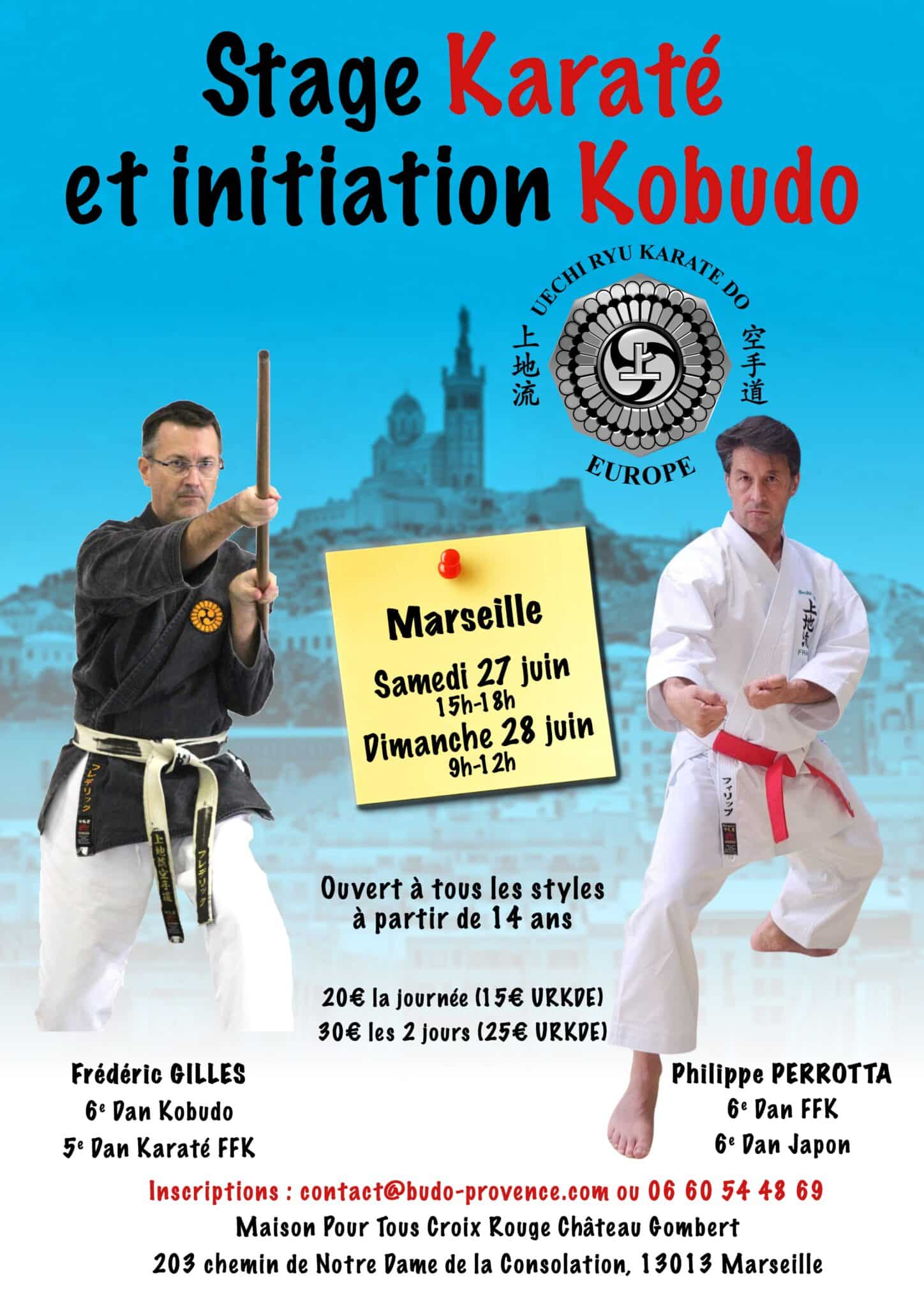 Stage de Karaté et Kobudo à Marseille avec Philippe PERROTTA et Frédéric GILLES