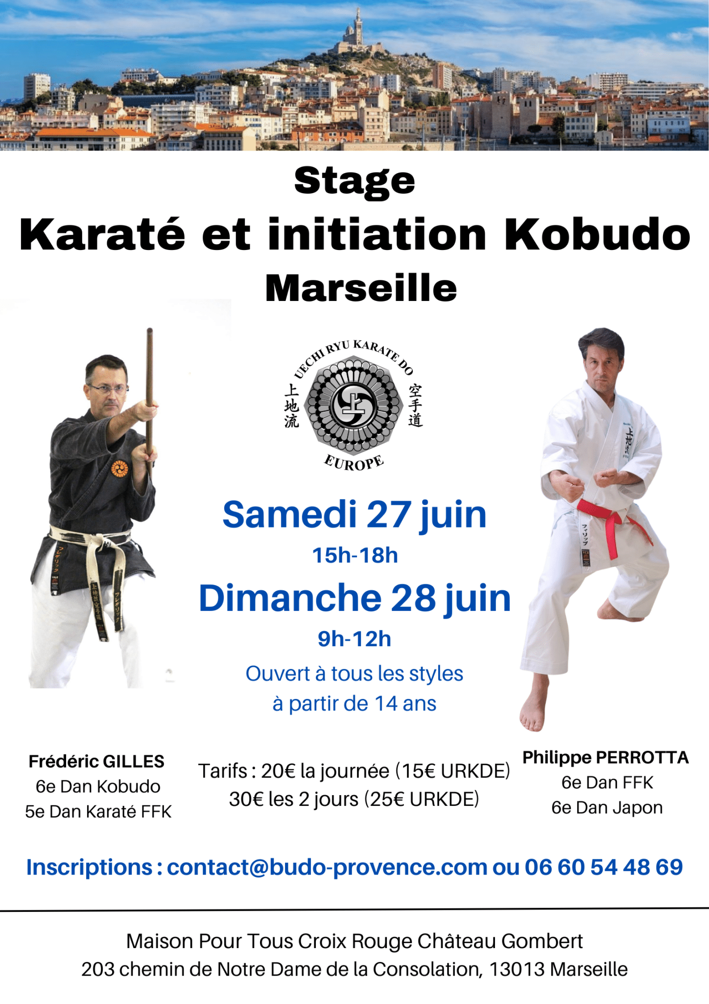 Stage de Karaté et Kobudo à Marseille avec Philippe PERROTTA et Frédéric GILLES